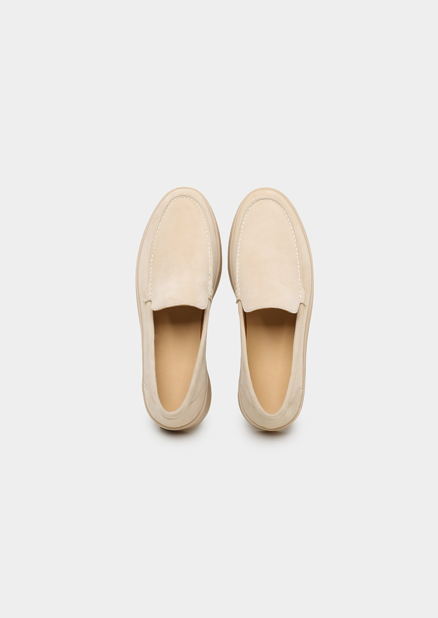 Ivory Leather City Loafers