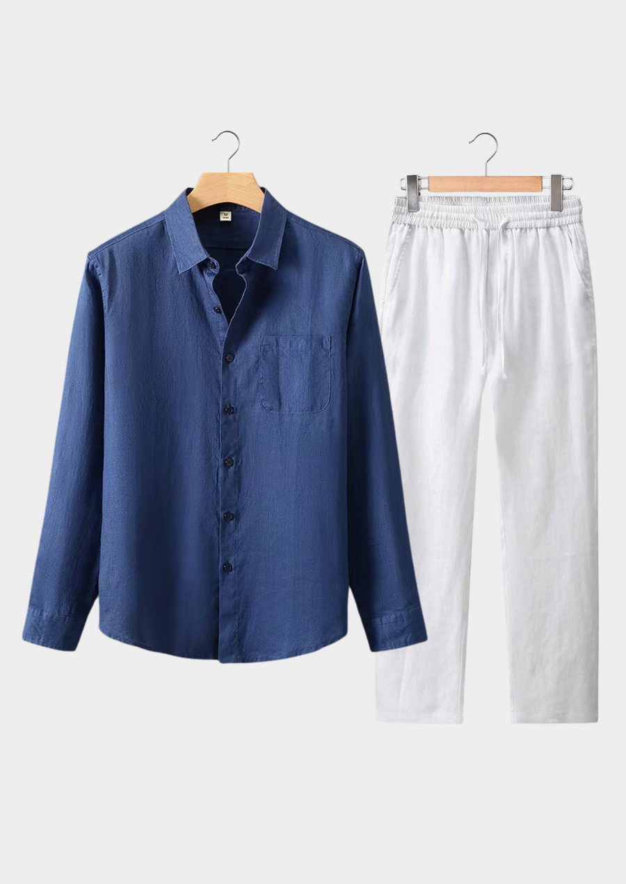 Navy Blue and White Dolce Vita Ensemble