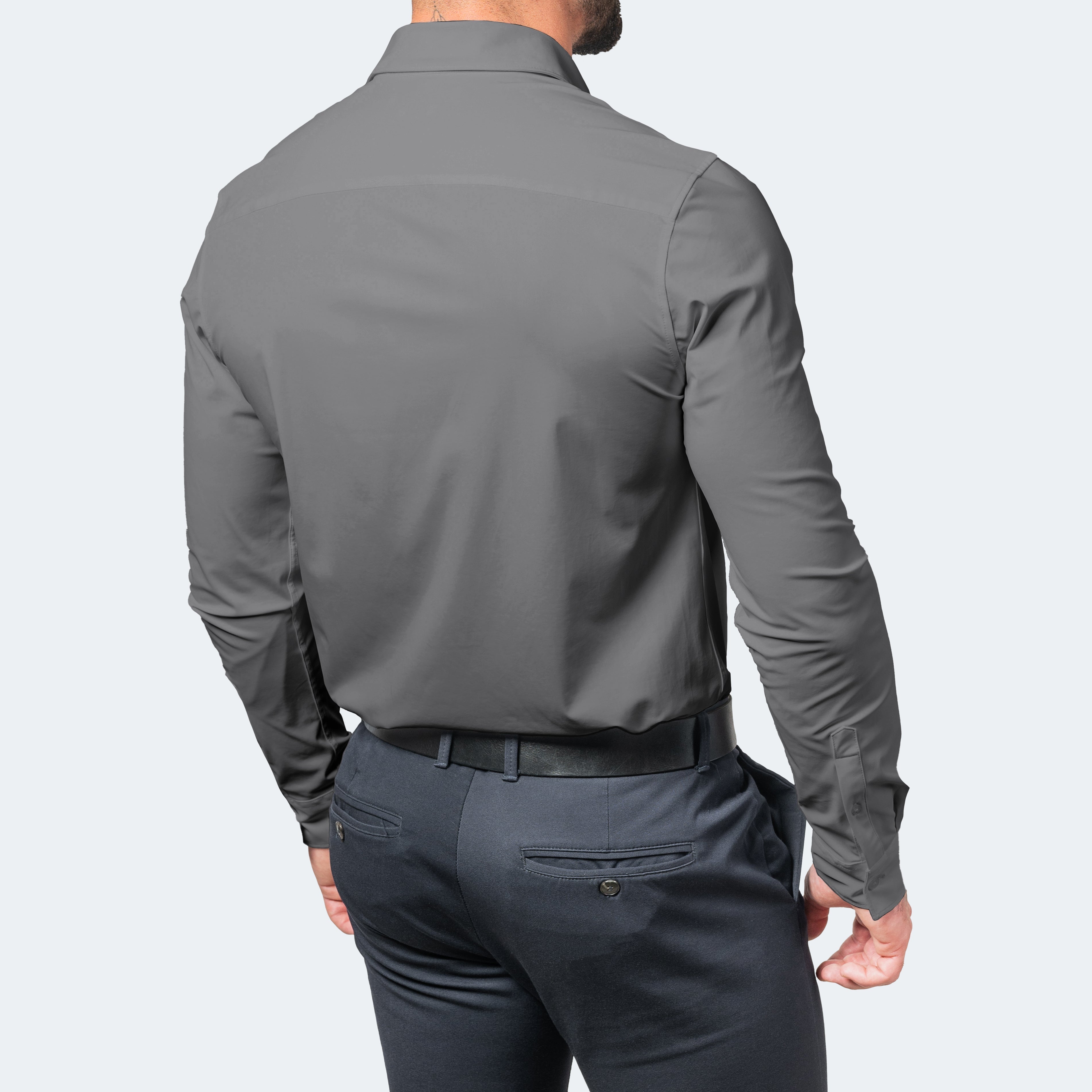 Men's White Shirt - Exceptional Stretch & Wrinkle-Free