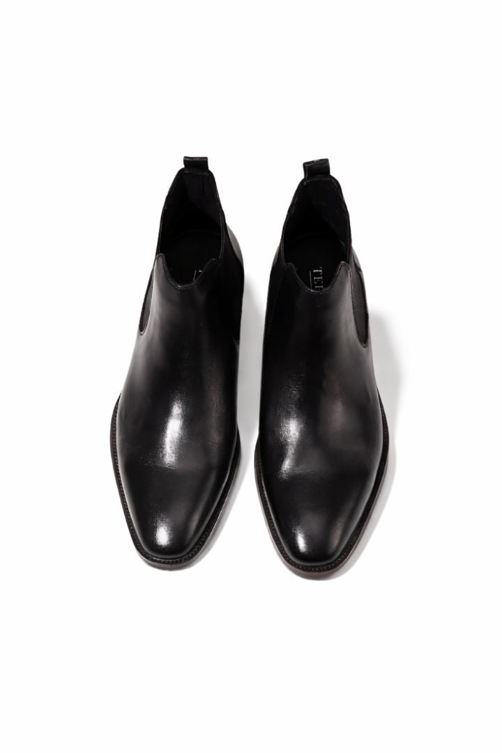 Ruggiero Black Leather Chelsea Boots