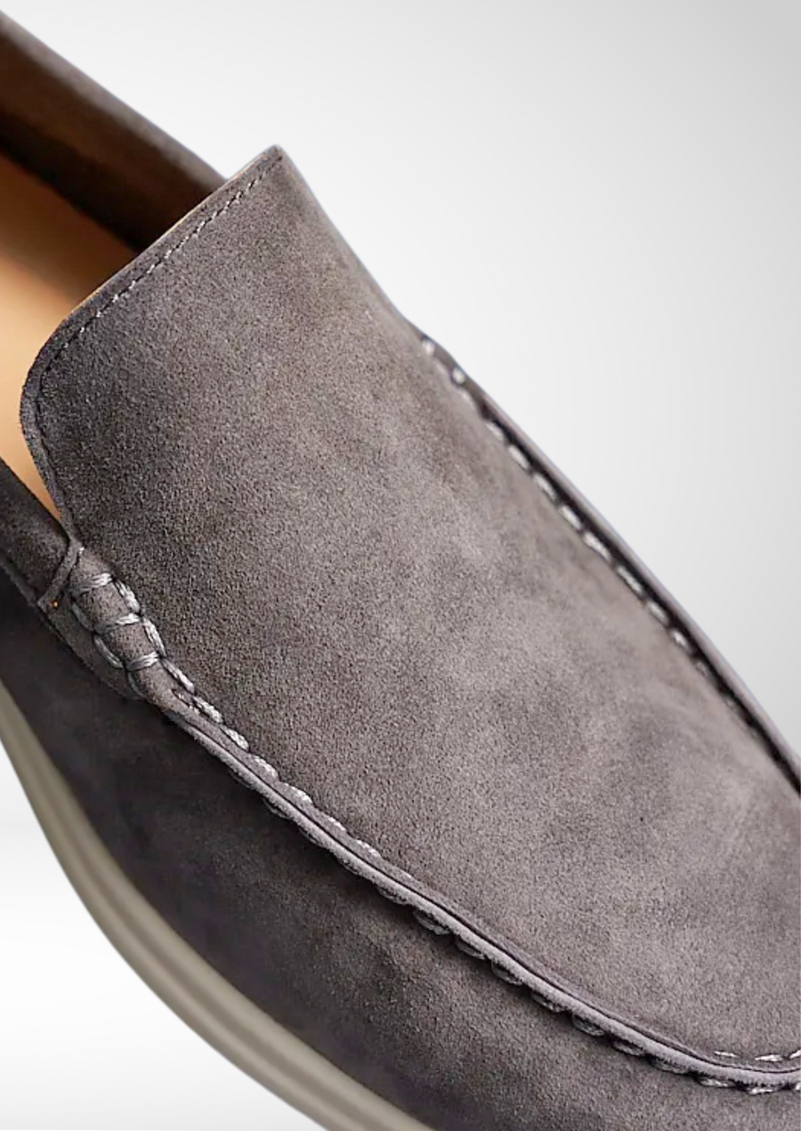Lavencio Heritage Gray Loafers