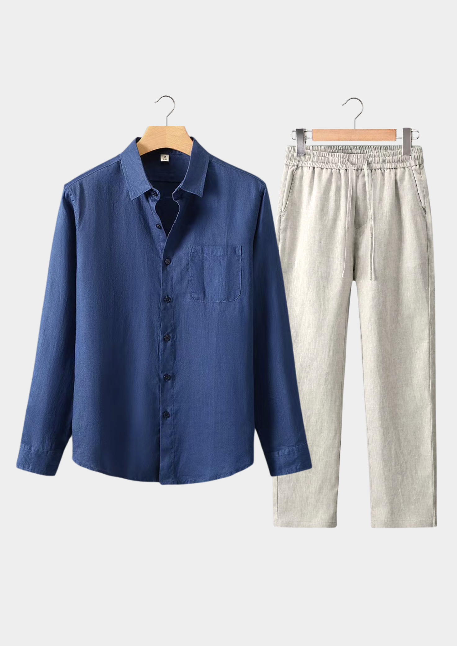 Navy Blue and Beige Dolce Vita Ensemble