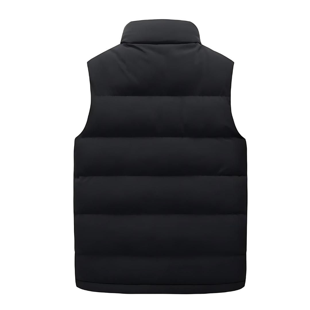 Men's Quilted Puffer Vest in Earth Tones