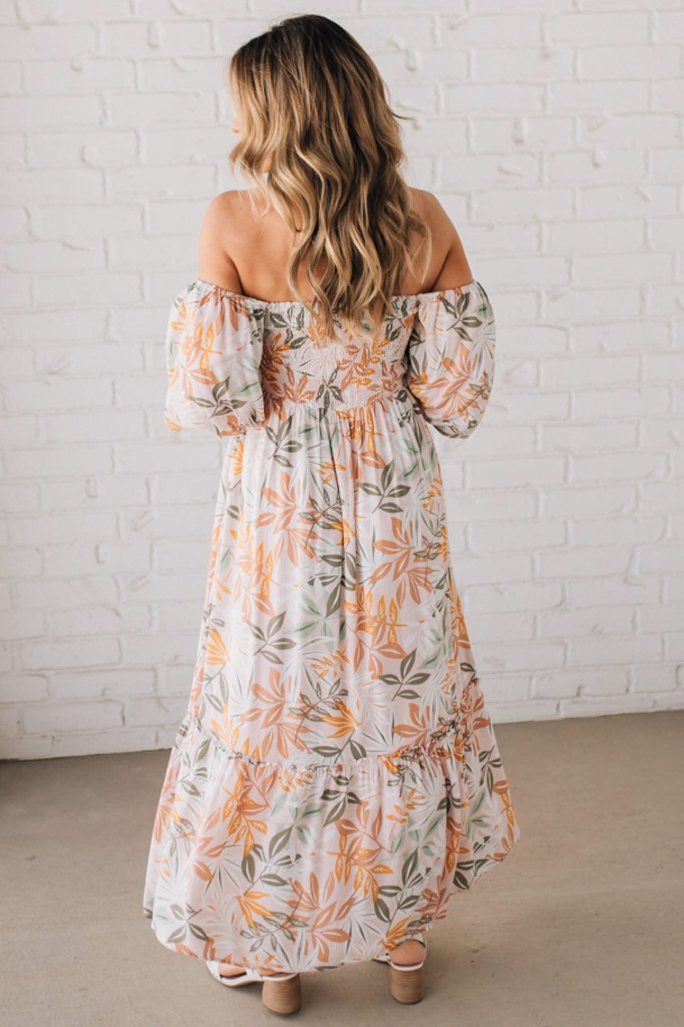 Elara Floral Silk Maxi Dress