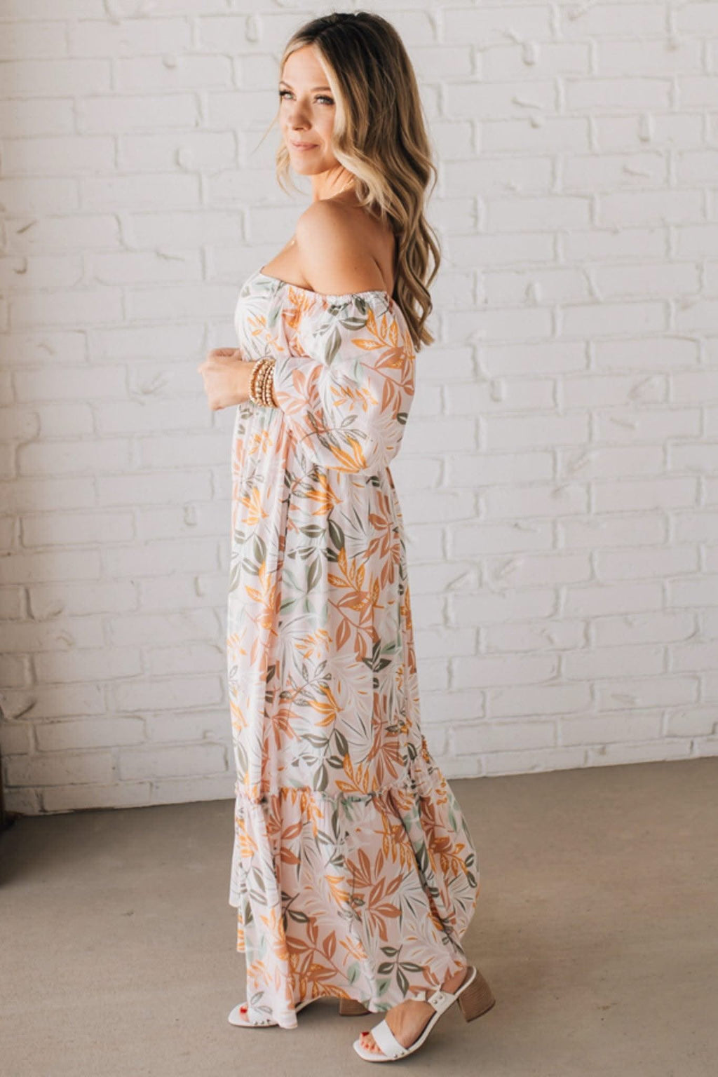 Elara Floral Silk Maxi Dress