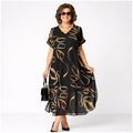 Timeless Short Sleeve Silk Dress