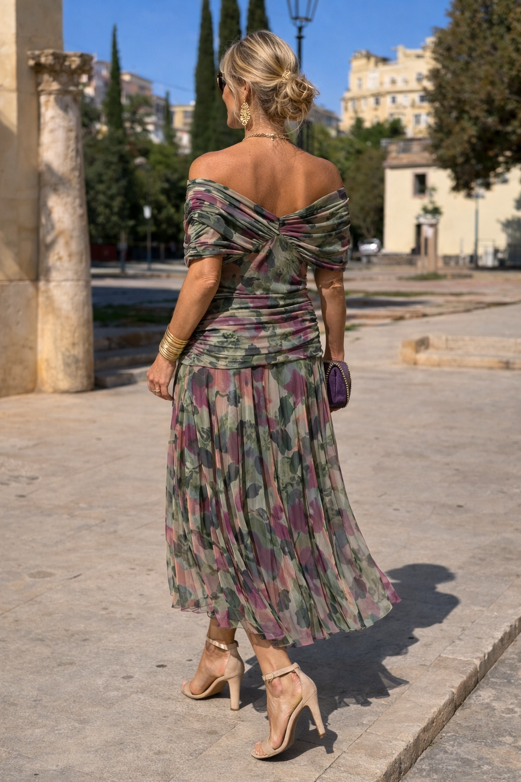 Timeless V-Neck Evening Dress