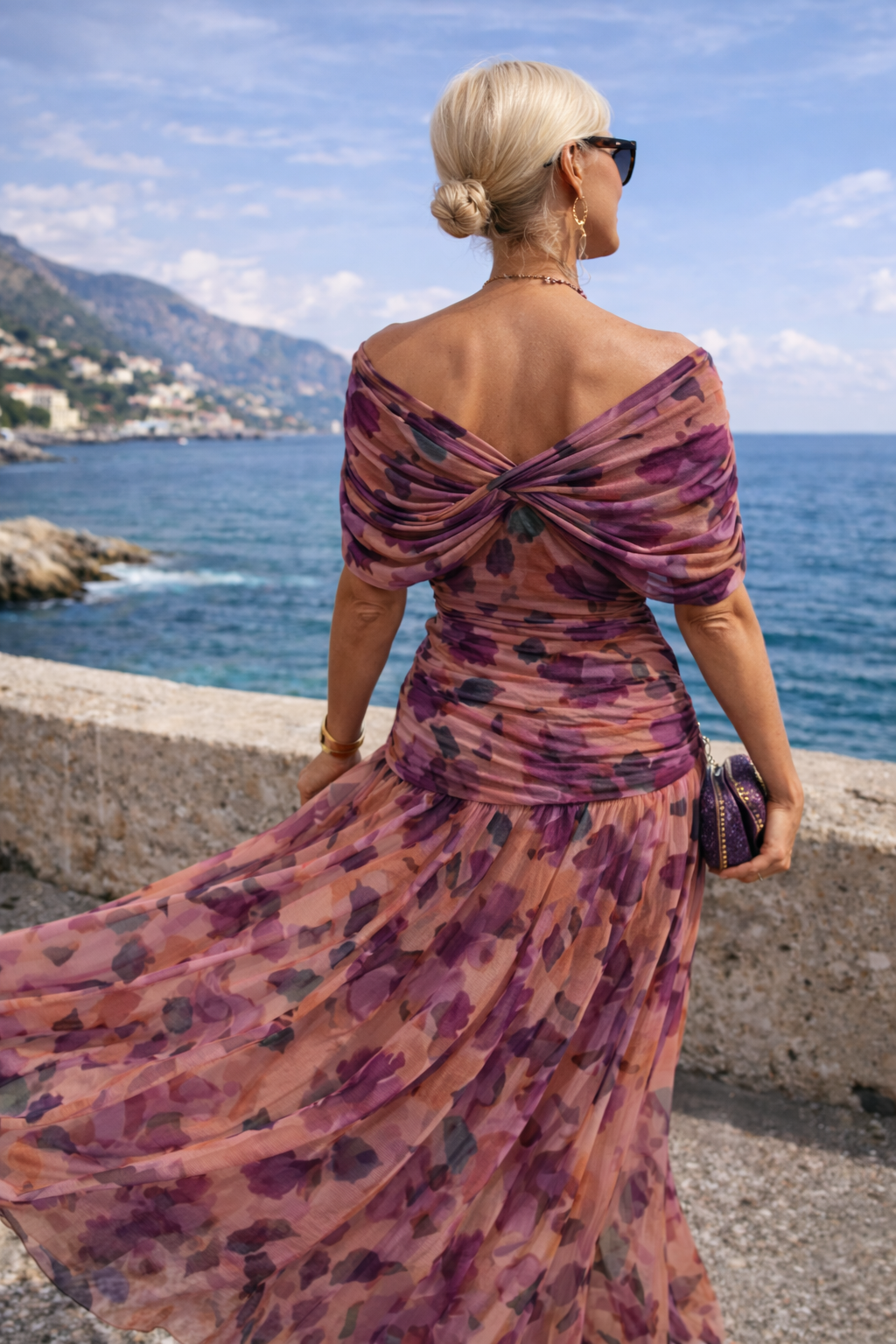 Timeless V-Neck Evening Dress