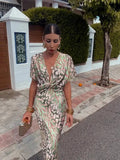 Florence Copper Silk Midi Dress