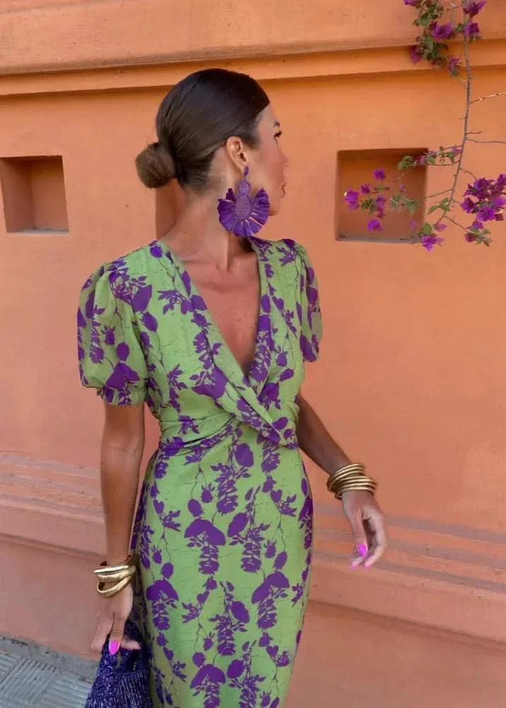 Mara Elegant Silk Maxi Dress