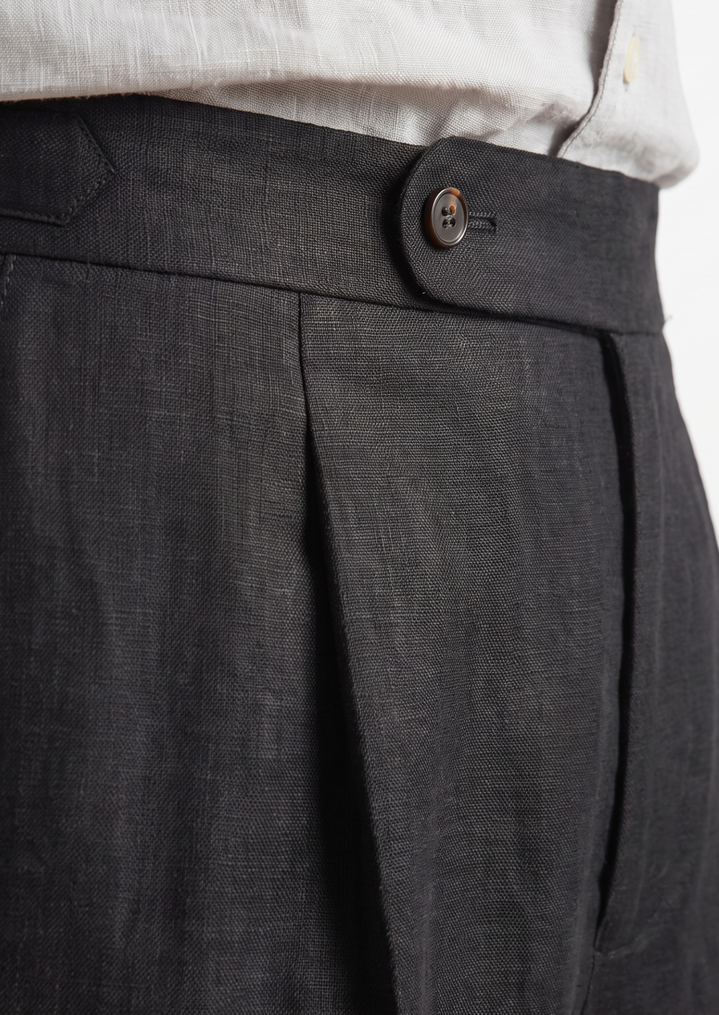 Tuscany Pleated Trousers in Noir