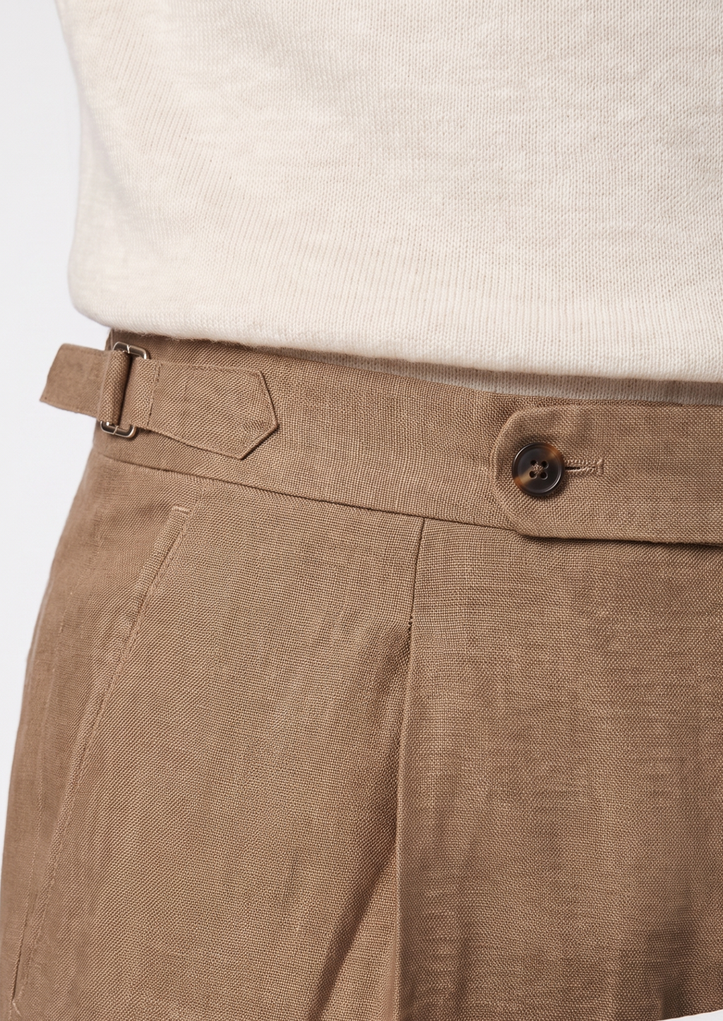 Tuscany Pleated Trousers in Caramel