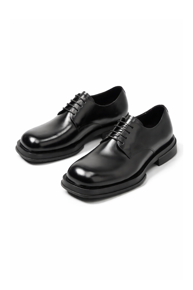 Colton Leather Square Toe Derbies