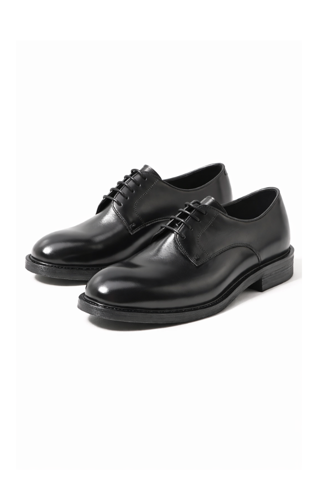 Lawrence Black Leather Derby Shoes
