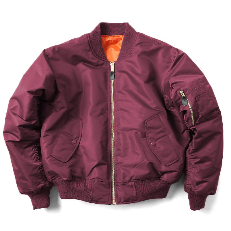 Men's Quilted Bomber Jacket in Classic Navy