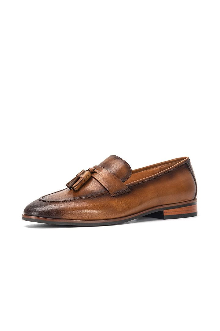 Brown Top-Grain Tassel Loafer