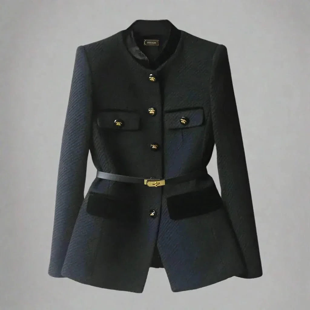 Sansa Tailored Office Jacket in Charcoal