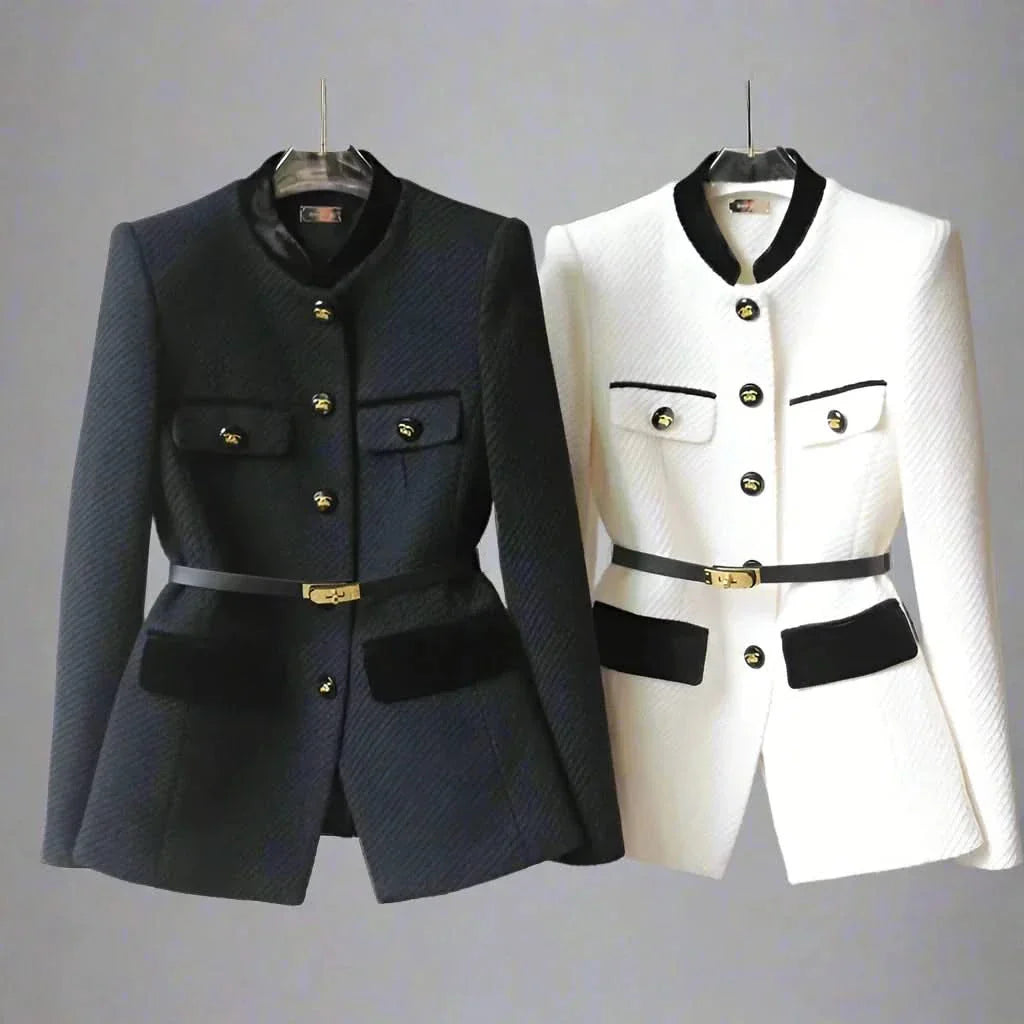 Sansa Tailored Office Jacket in Charcoal