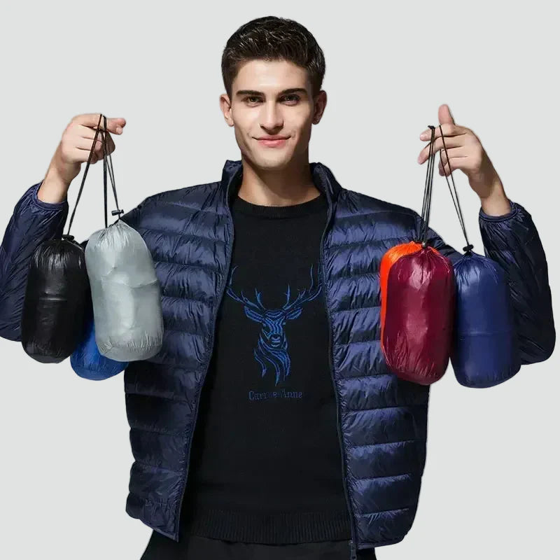 Men's Lightweight Puffer Jacket in Classic Navy