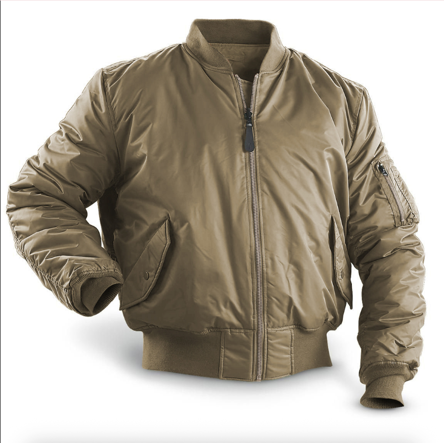 Men's Quilted Bomber Jacket in Classic Navy