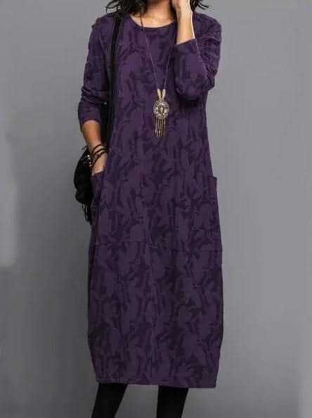 Lunessa Timeless Winter Dress in Charcoal