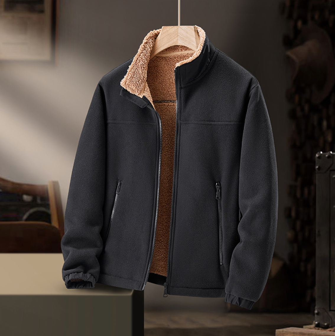 Lambskin ZERANO Jacket in Classic Black