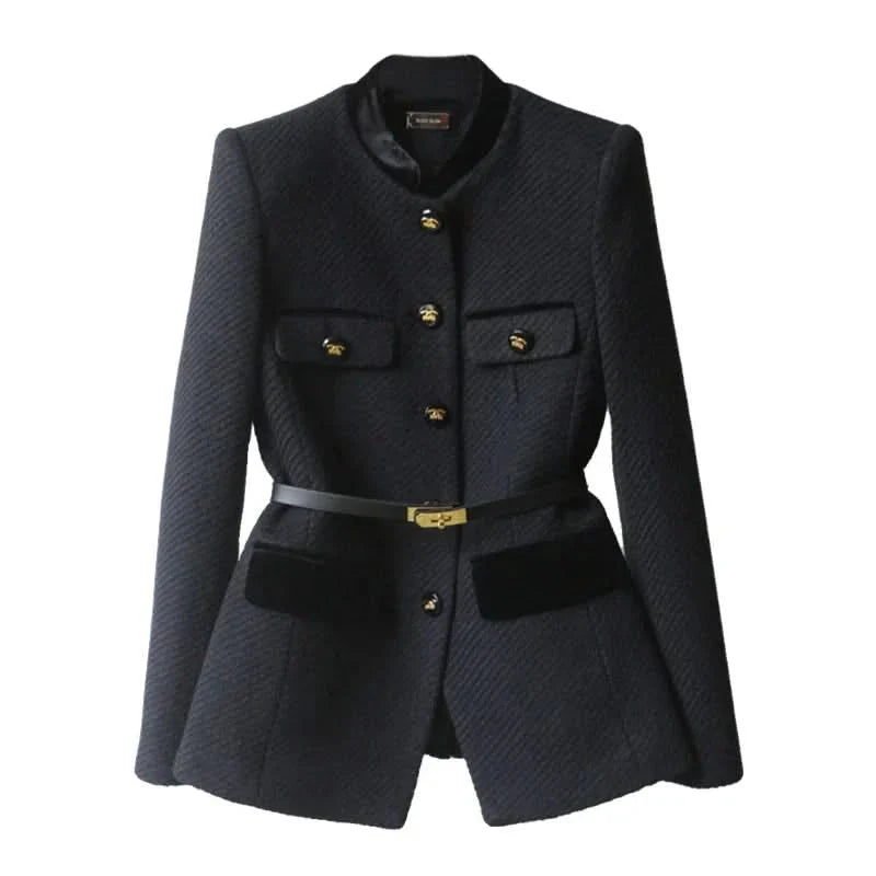 Sansa Tailored Office Jacket in Charcoal
