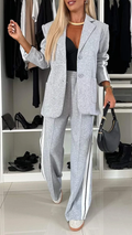 Alice Tailored Office Ensemble in Classic Navy