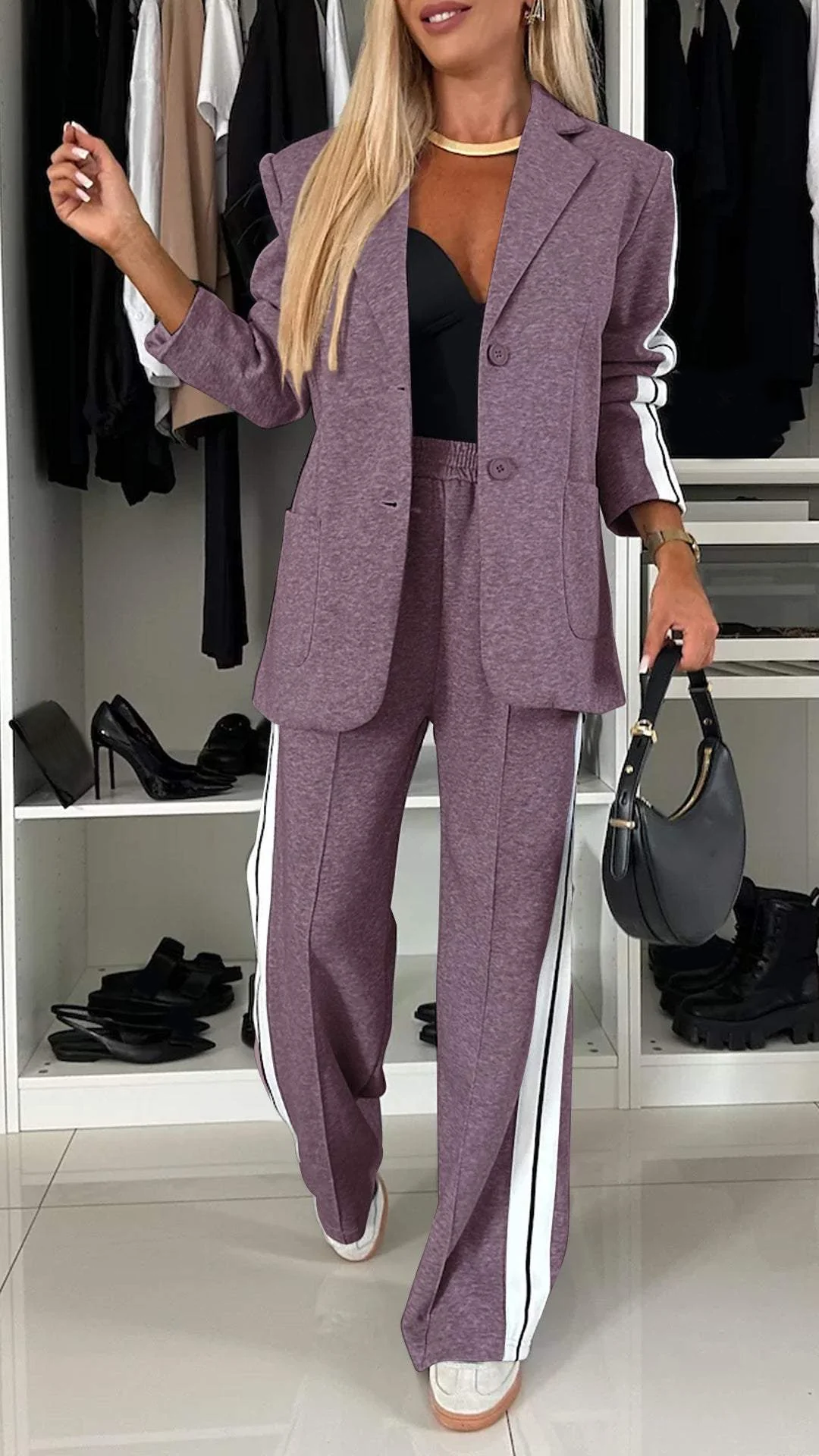 Alice Tailored Office Ensemble in Classic Navy
