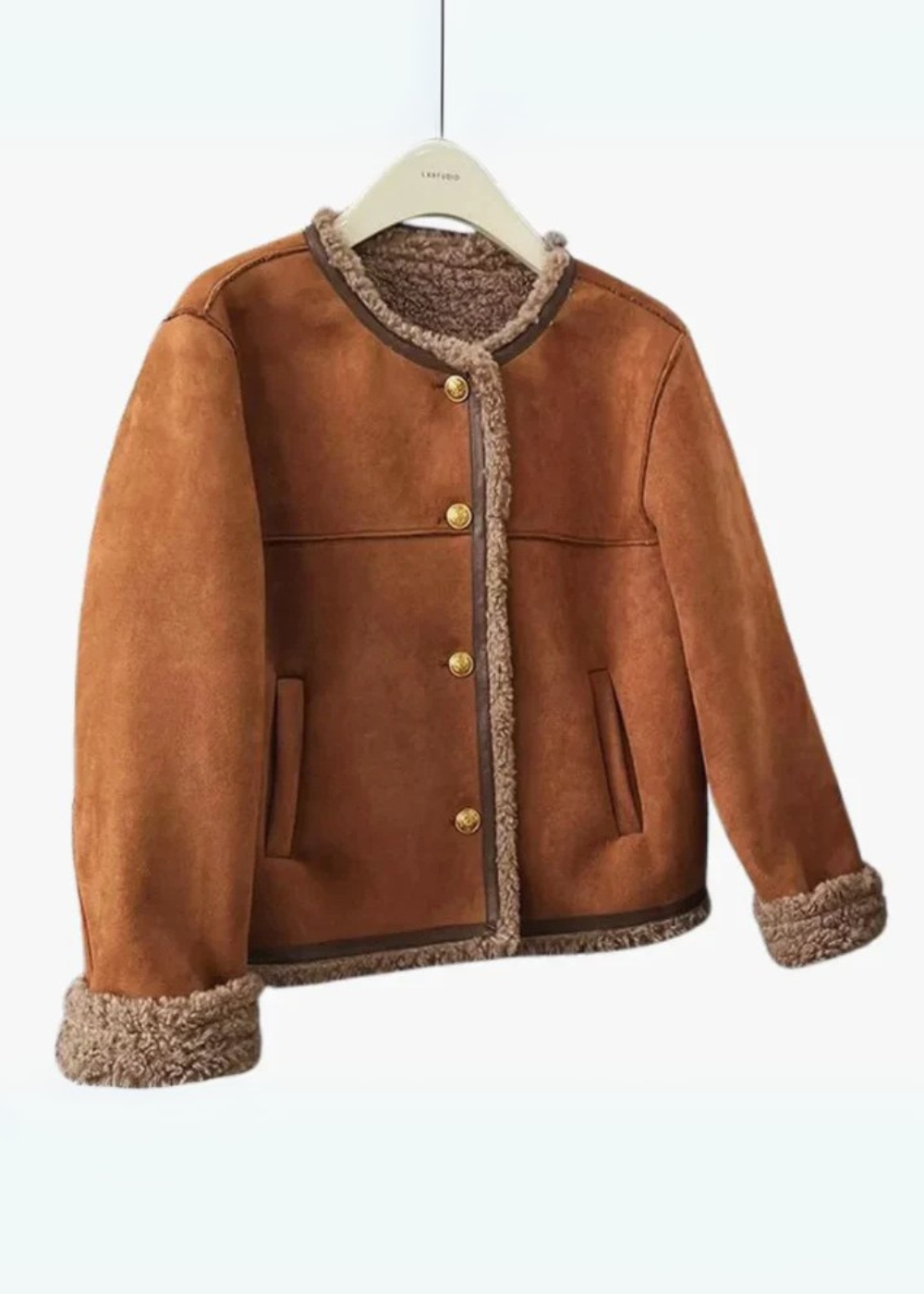 Ruby Shearling-Lined Jacket in Cozy Elegance