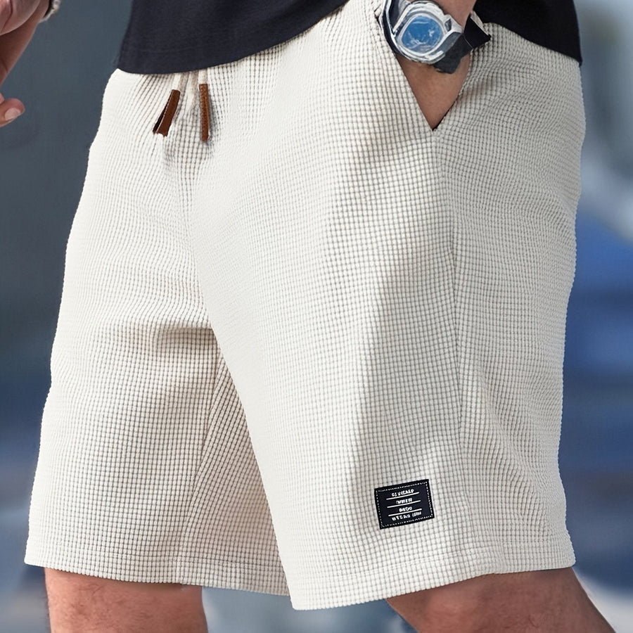 Men's Tailored Shorts in Classic Beige