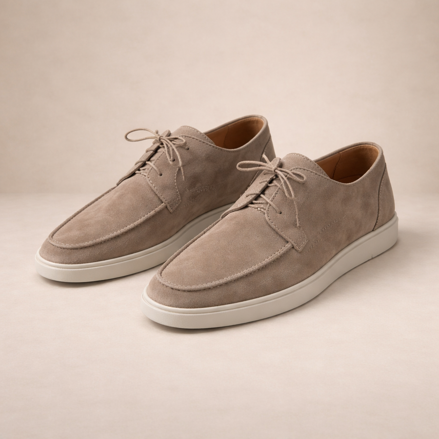 Suede Loafers for Men with Closed Toe