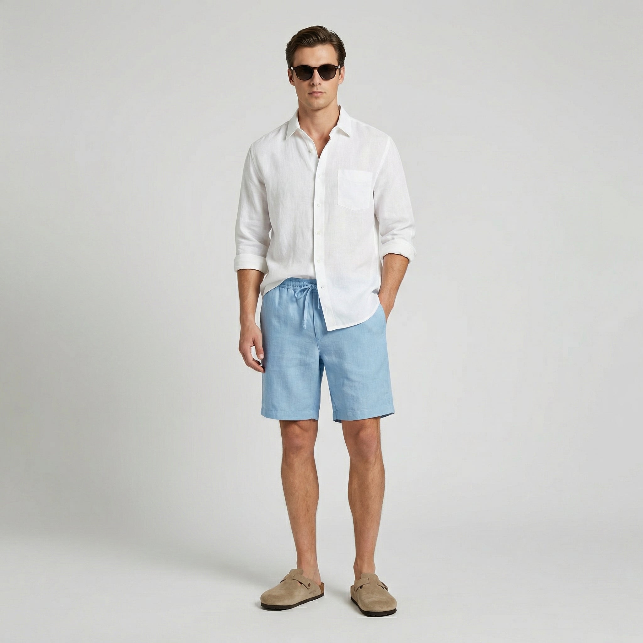 Men's Bermuda Shorts in Soft Sand