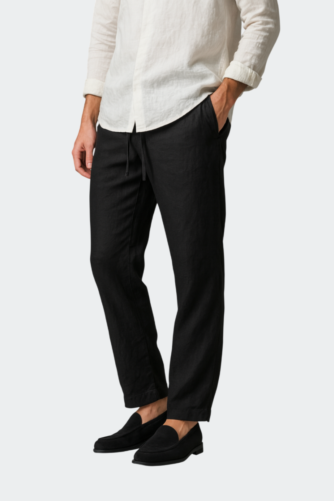 Men's Relaxed Fit Linen Trousers