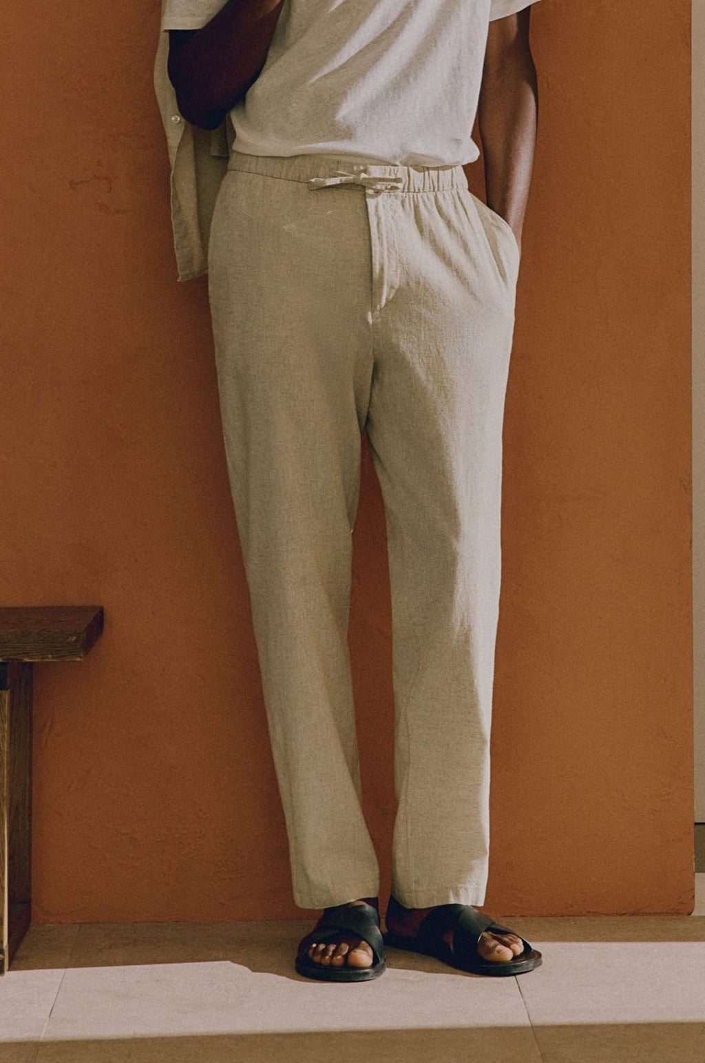 Men's Relaxed Fit Drawstring Trousers