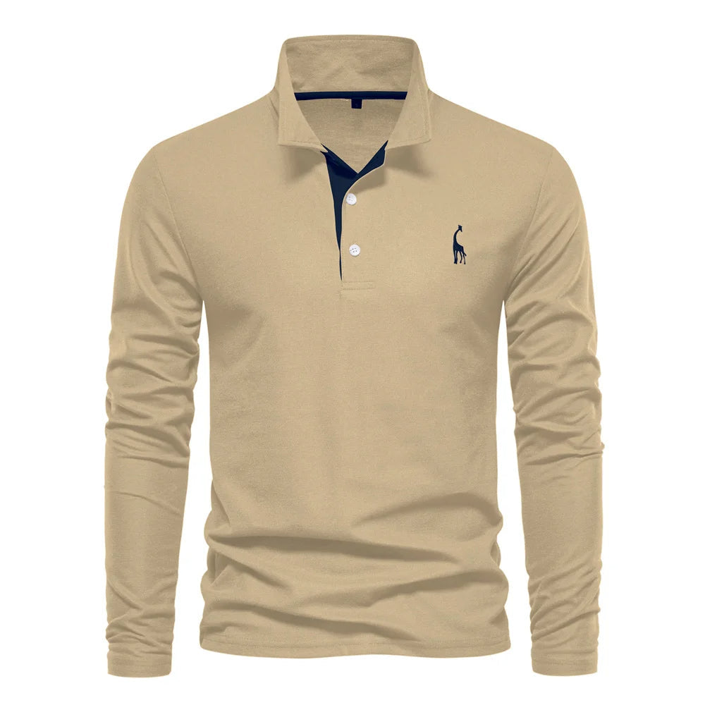 Refined Knit Polo in Classic Navy