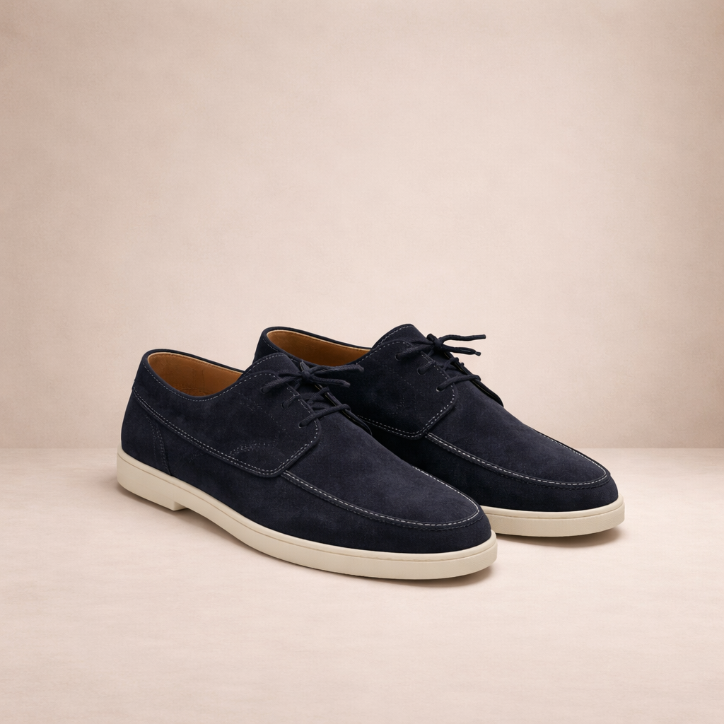 Suede Loafers for Men with Closed Toe