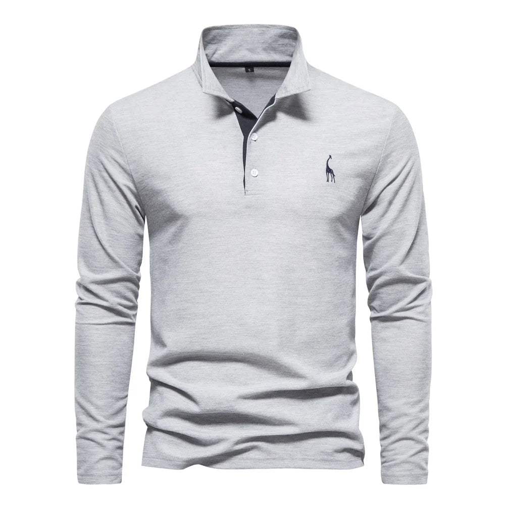 Refined Knit Polo in Classic Navy
