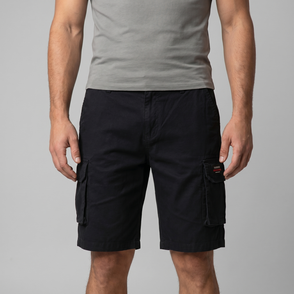 Refined Cargo Shorts in Earth Tones