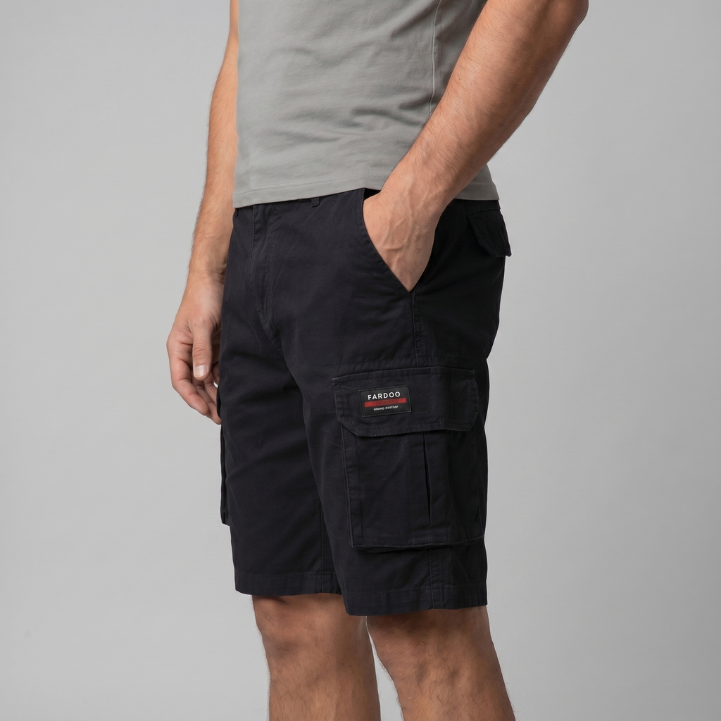 Refined Cargo Shorts in Earth Tones