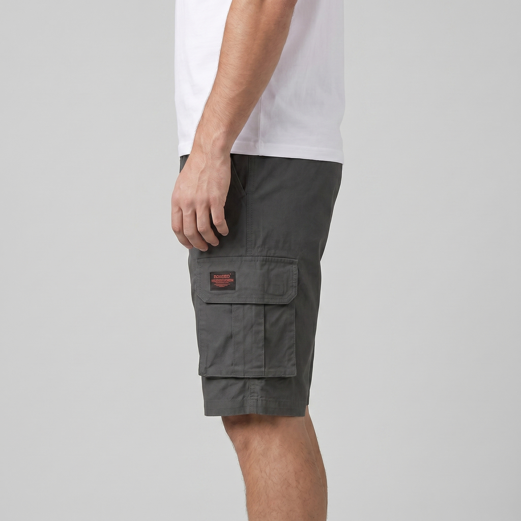 Refined Cargo Shorts in Earth Tones