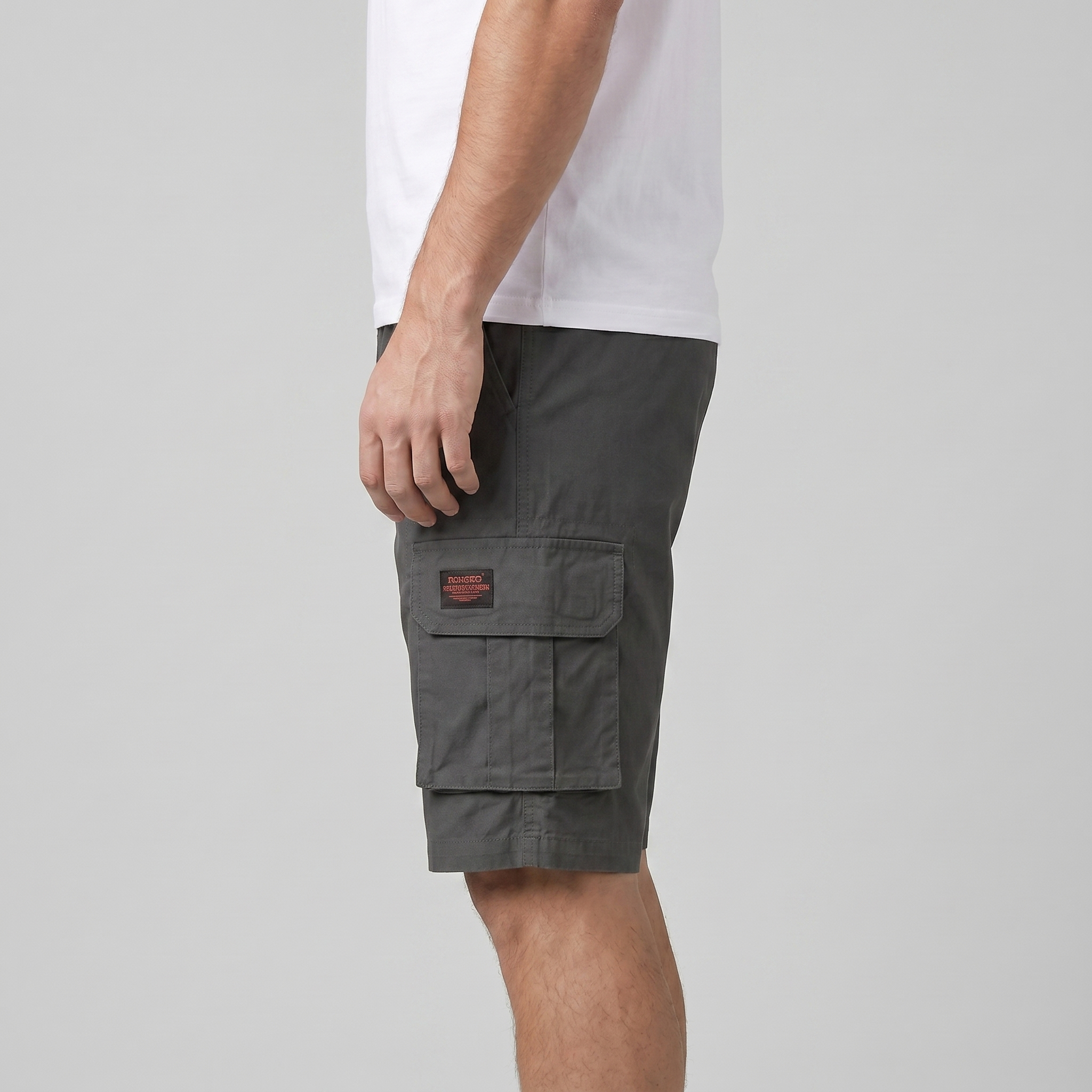 Refined Cargo Shorts in Earth Tones
