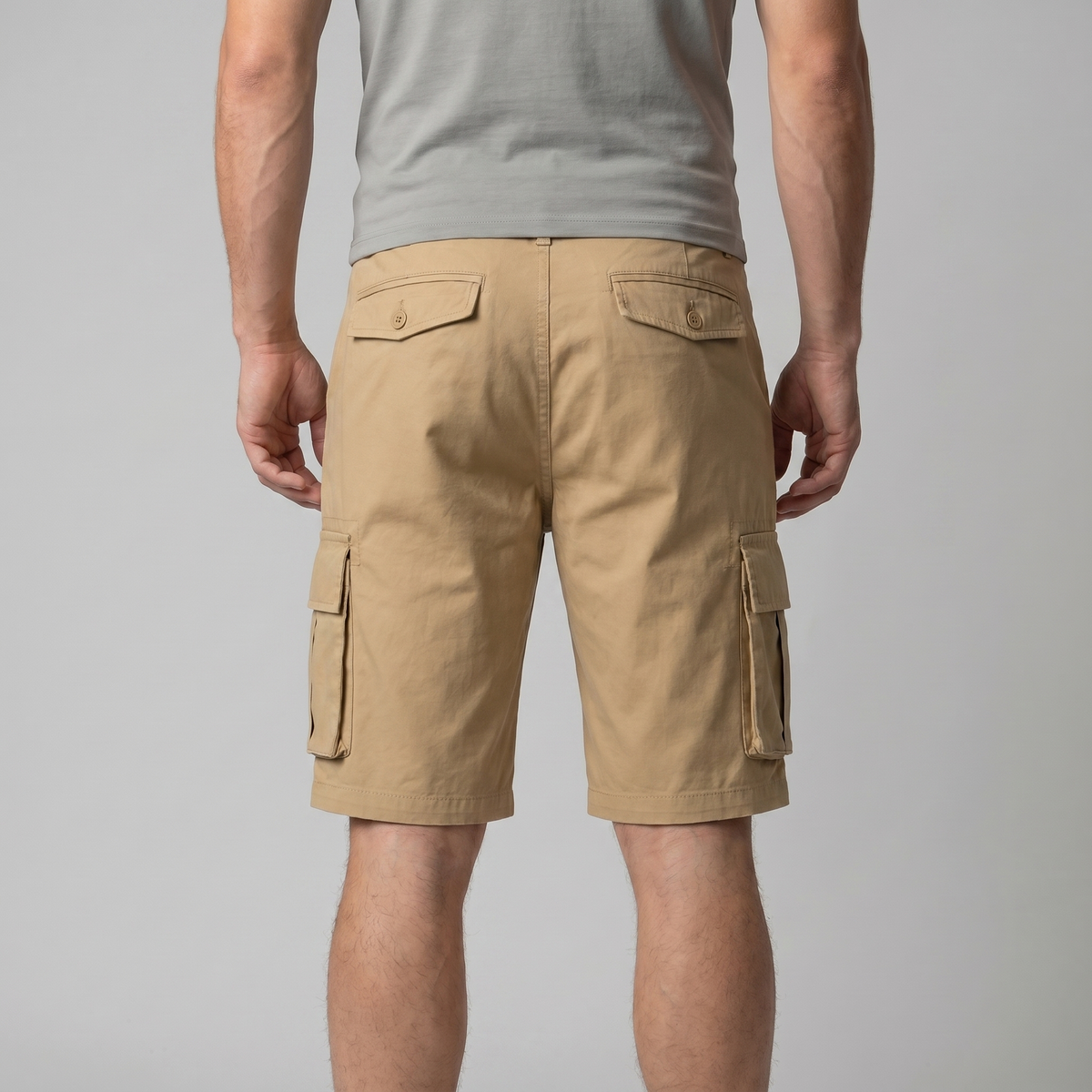 Refined Cargo Shorts in Earth Tones