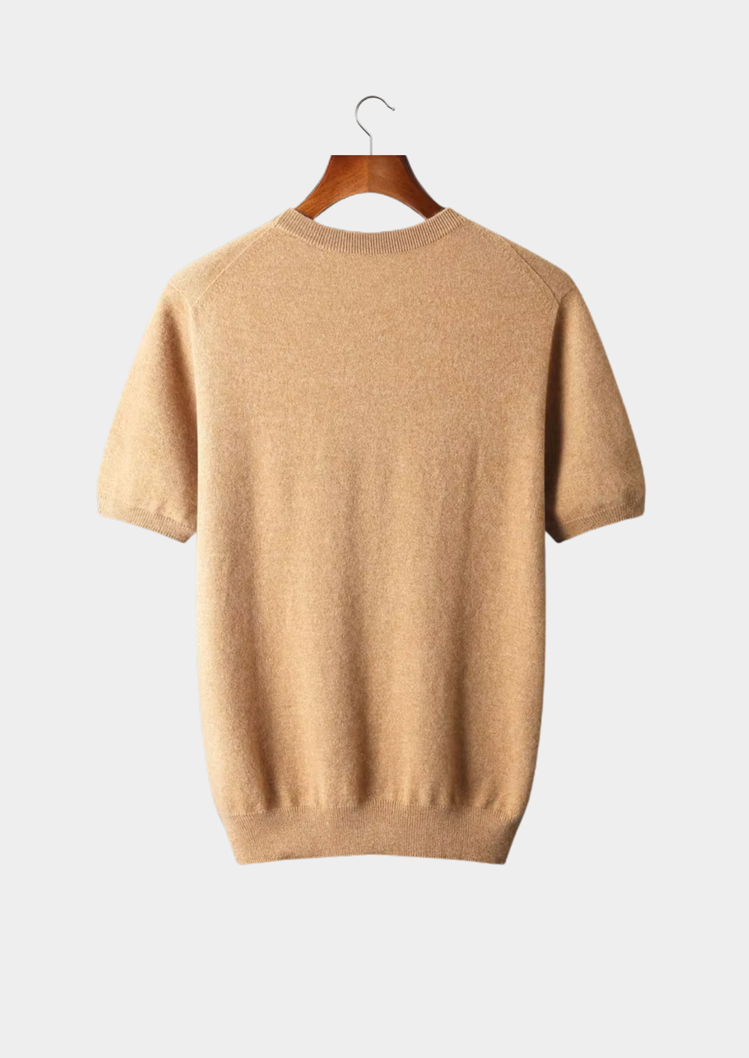Cashmere Classic Crewneck T-Shirt in Ivory