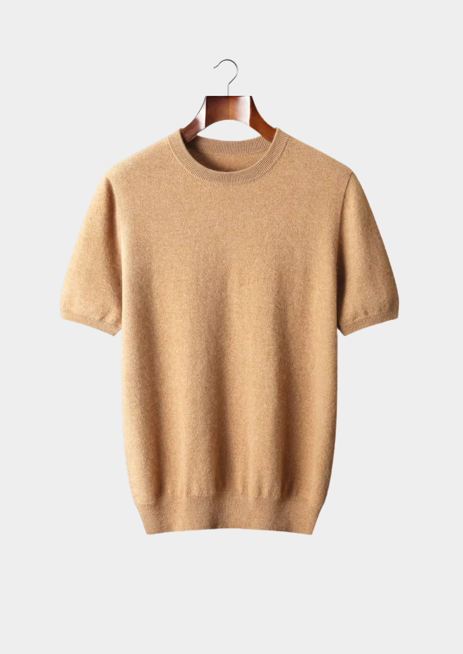 Cashmere Classic Crewneck T-Shirt in Ivory