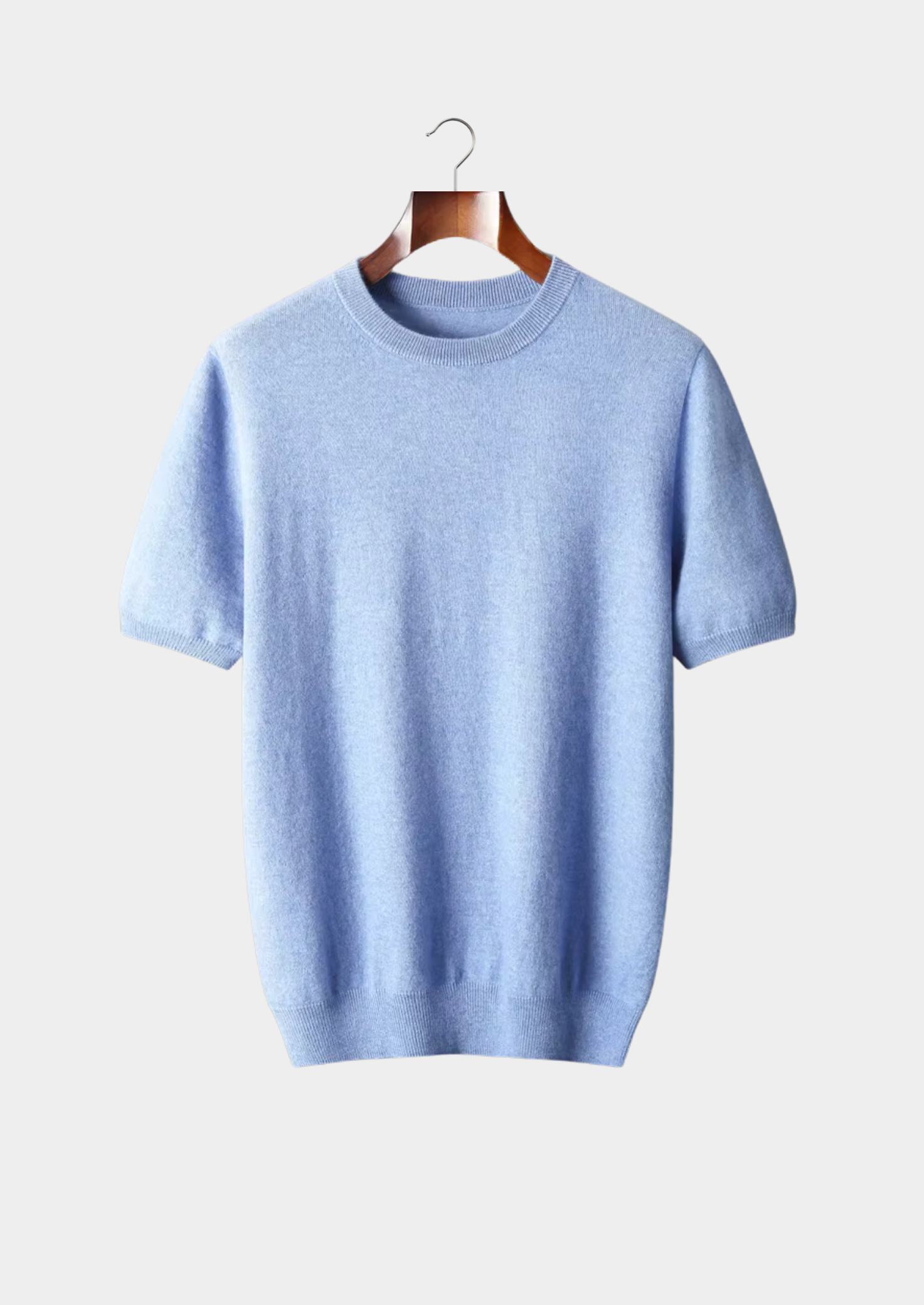 Cashmere Classic Crewneck T-Shirt in Ivory