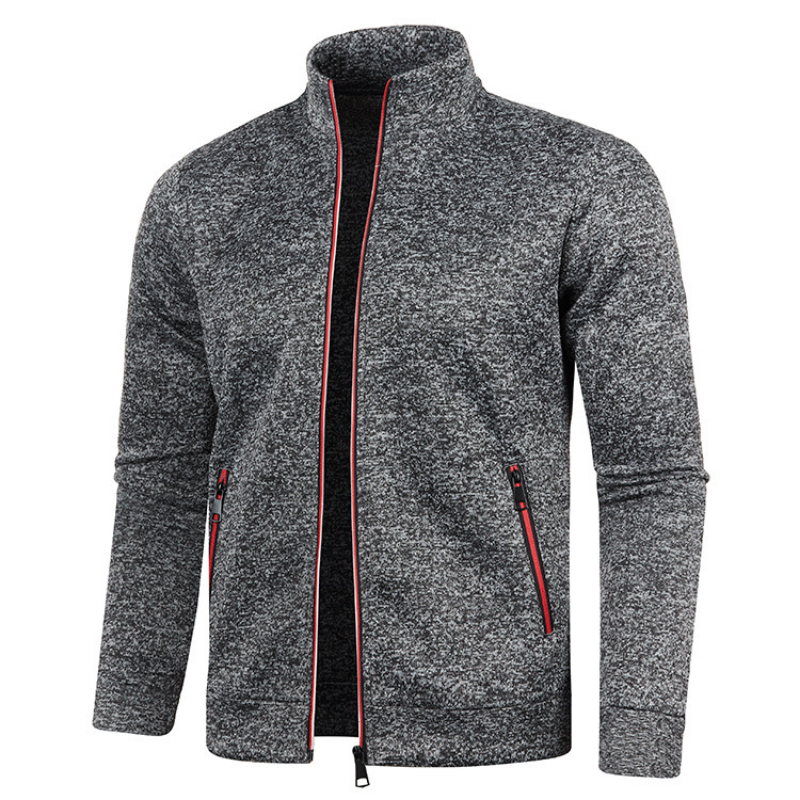 Christian | Wind-Resistant Men's Jacket with Pockets and Stand Collar