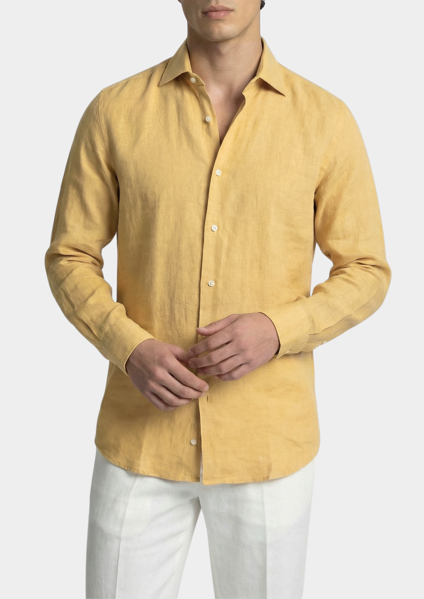 Portofino Coastal Shirt in Sunlit Yellow