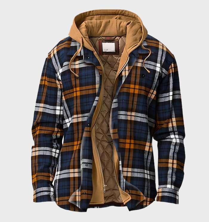 Daan | Multicolored Check Flannel Jacket with Hood