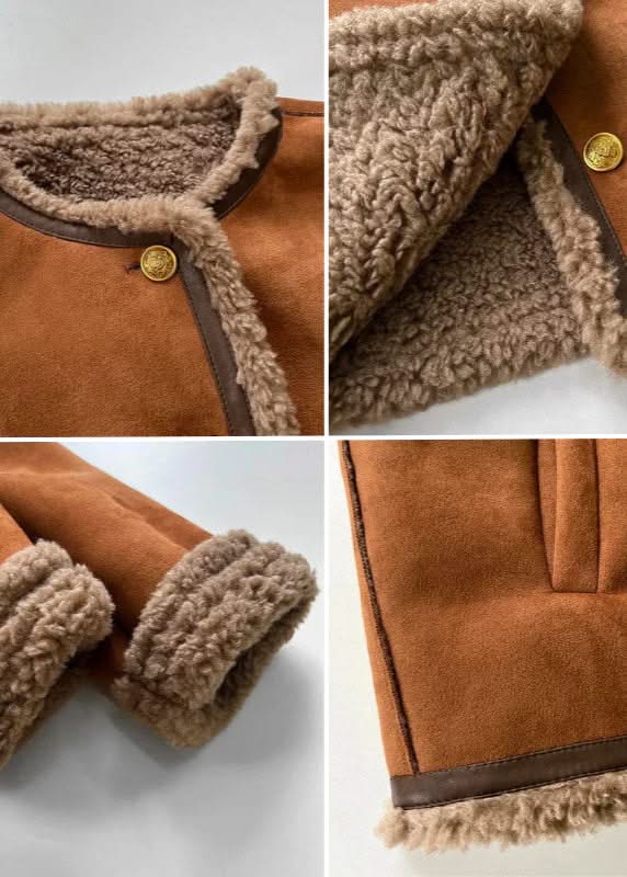 Ruby Shearling-Lined Jacket in Cozy Elegance